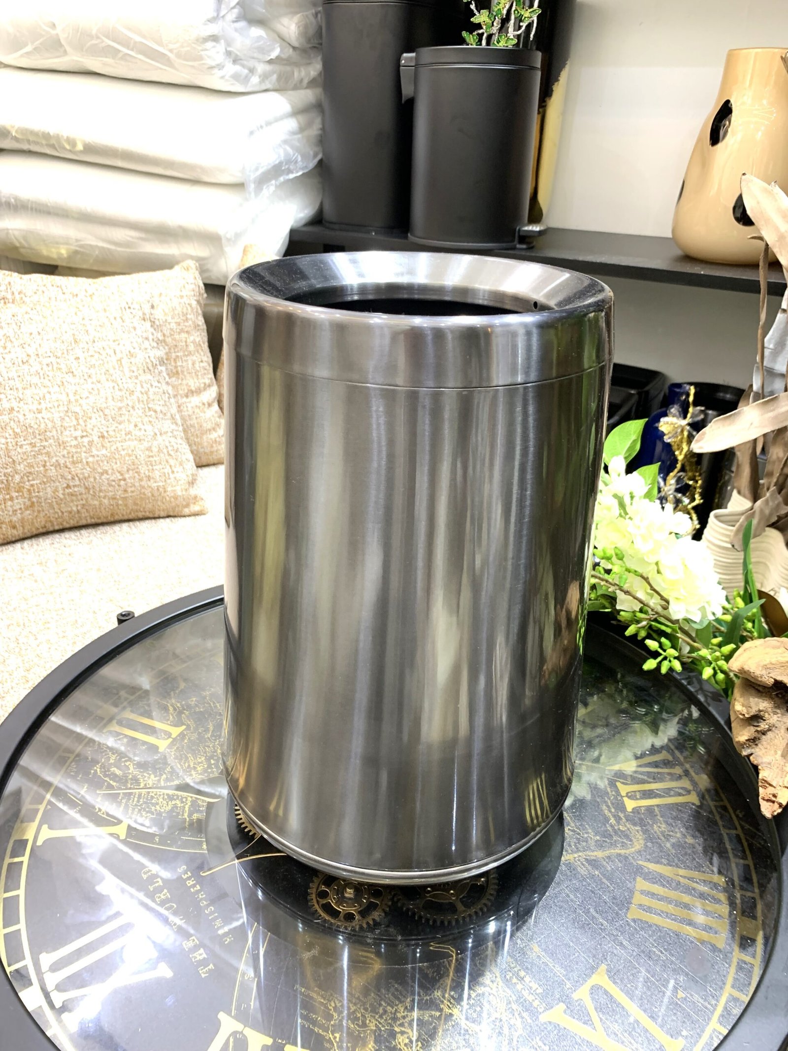 Stainless Steel Hotel Waste Bins – Sleek & Durable - Image 3