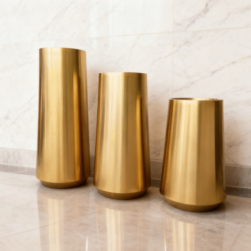 Gold Vase Set